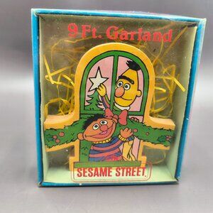 Kurt Adler Sesame Street Bert & Ernie 9 Foot Garland New Vintage RARE